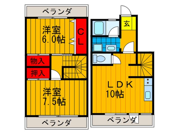 メゾン・セレステ２１の物件間取画像